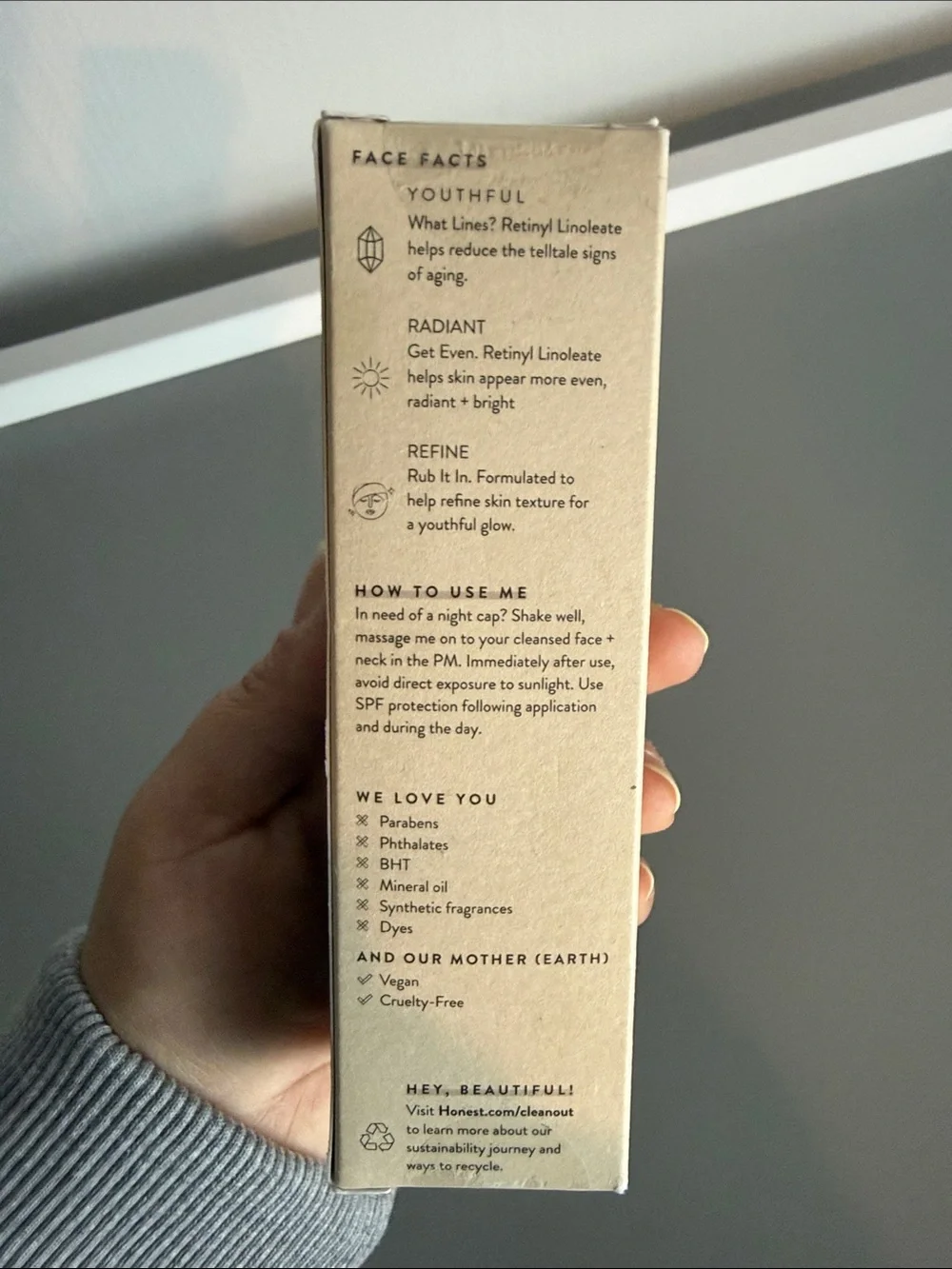 Honest Beauty Honestly Pure Retinyl Serum, 1 fl oz New Unopened Package - Picture 2 of 4